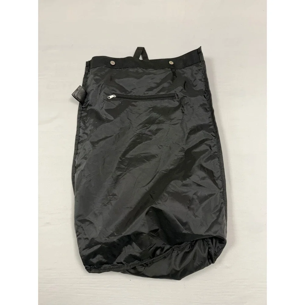 On Running Black Roll Top‎ Backpack Lightweight Commuter Bag Magnetic Buttons
